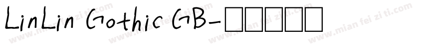 LinLin Gothic GB字体转换